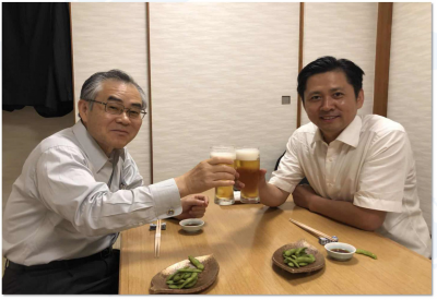 與日本醫(yī)學會會長、國立癌研究中心理事門田守人會長會面